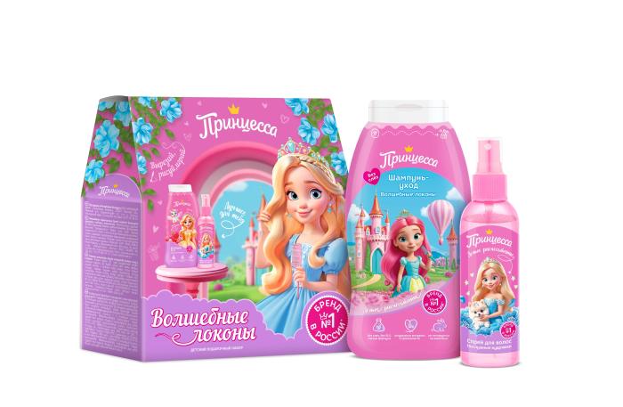 Подарочный набор Волшебные локоны /Шампунь-уход Волшебные локоны 250 мл, Спрей для волос Послушные кудряшки 150 мл/ 1 шт