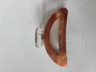 Заколка-краб для волос корейский стиль Дуга Бежевая 1 шт