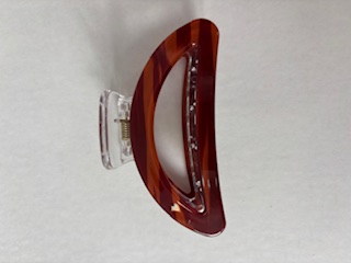 Заколка-краб для волос корейский стиль Дуга Коричневая 1 шт