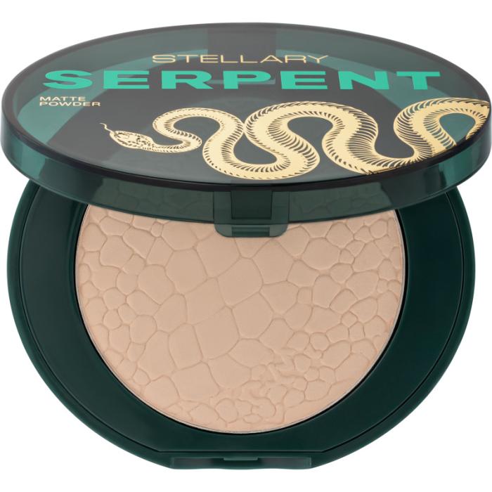 Компактная пудра для лица Matte compact powder Serpent collection № 01 Beige naga — универсальный светло-бежевый