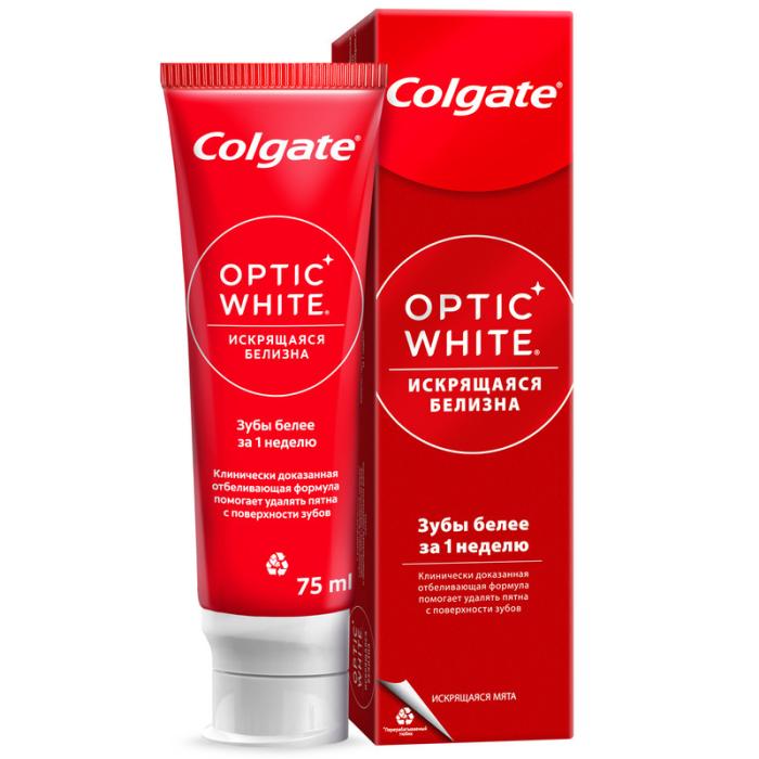 Optic White Зубная паста Искрящаяся белизна 75 мл
