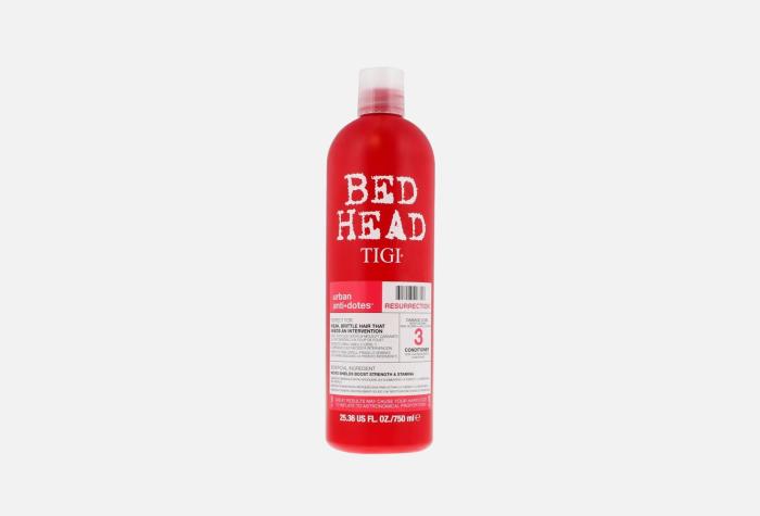 BED HEAD Urban Anti+dotes Resurrection Кондиционер для сильно поврежденных волос уровень 3 750 мл