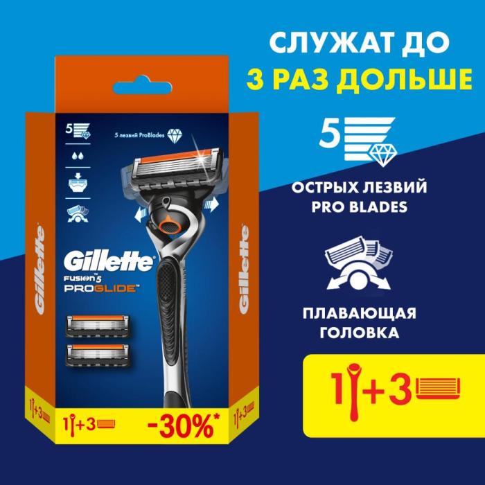 ProGlide Станок для бритья + 3 сменные кассеты 1 шт