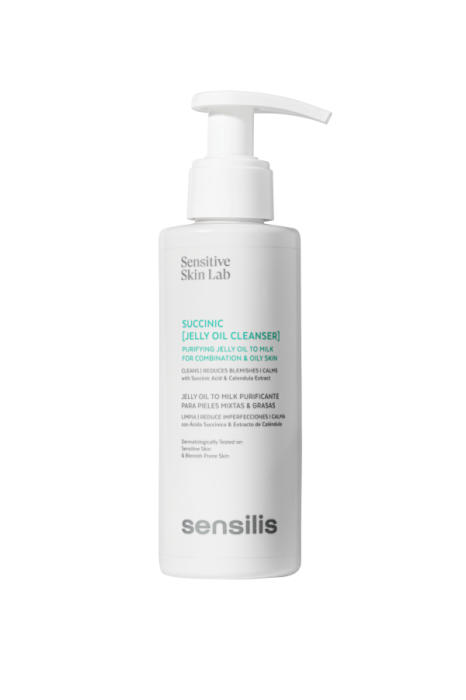 Желеобразное очищающее масло для комбинированной и жирной кожи - Succinic [Jelly Oil Cleanser] / Purifying Jelly Oil to Milk for Combination & Oily Skin 150 мл