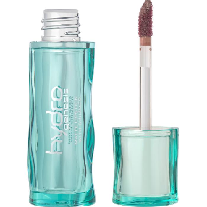 Матовая помада с эффектом скрытого мерцания Hydrogenesis № 01 Холодный розовый с проявляющимися серебряными блестками