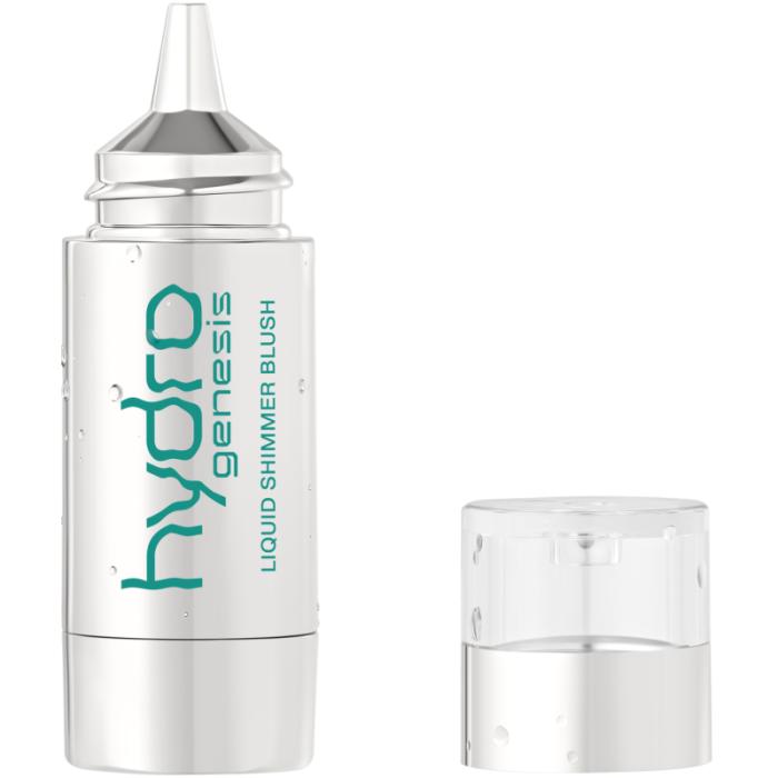 Жидкие сияющие румяна Hydrogenesis № 01 Кораллово-розовый с перламутром