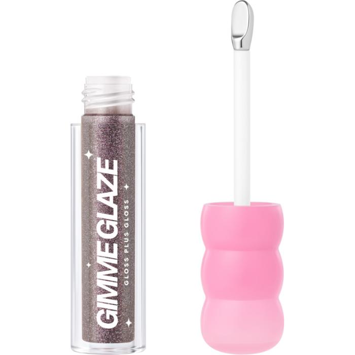 Блеск для губ  Lip Gloss Gimme Glaze № 08 midnight полупрозрачный черный с блестками