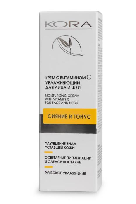Крем для лица и шеи увлажняющий Cияние и тонус с витамином C 30 мл
