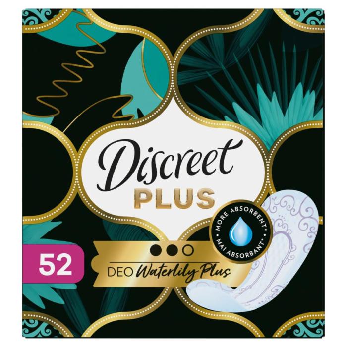 Женские гигиенические прокладки на каждый день Plus Deo Water Lily Plus Trio 52 шт