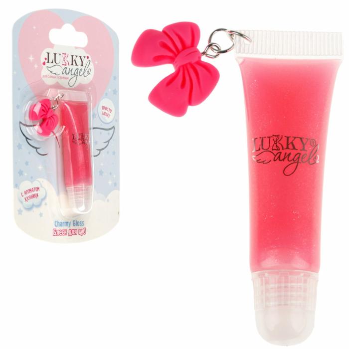 Charmy Gloss Блеск для губ сверкающий с ароматом клубники коричнево-красный 6 мл