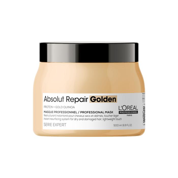SERIE EXPERT ABSOLUT REPAIR GOLDEN  Маска для восстановления поврежденных волос золотая текстура 500 мл