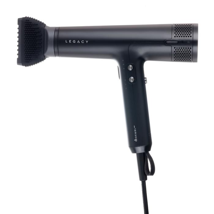 Фен PRO LEGACY, черный, 1700W, бесщеточный мотор, ионизация, 2 насадки + диффузор, провод 3м, (1 шт)