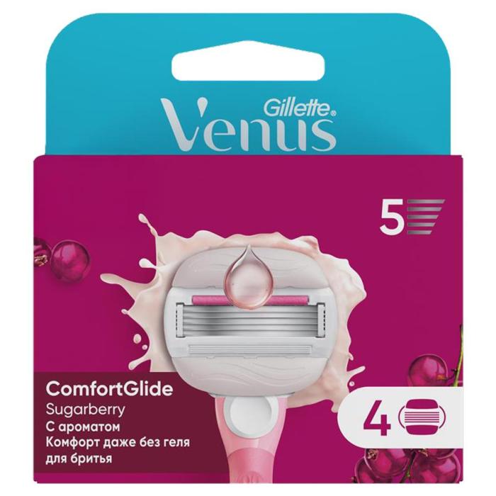 Venus Comfortglide Sugarberry Кассеты для станка 4 шт