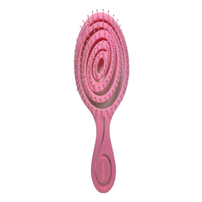 beauty hair Щетка для волос изогнутая овальная малая 1 шт