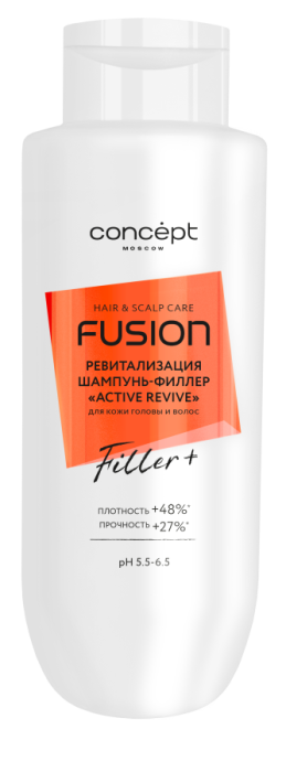 Fusion Active Revive Шампунь-филлер ревитализация кожи головы и поврежденных волос 500 мл