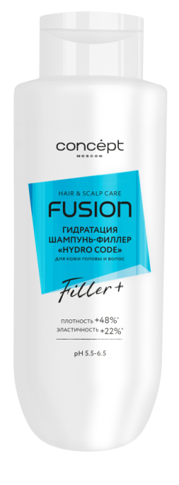 Fusion Hydro Code Шампунь-филлер гидратация кожи головы и обезвоженных волос 500 мл