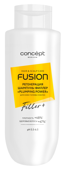 Fusion Plumping power Шампунь-филлер регенерация кожи головы и ослабленных волос 500 мл