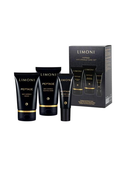Набор Peptage Anti-Wrinkle (Крем для лица 50мл+Крем для век 25мл+Маска ночная 50мл)