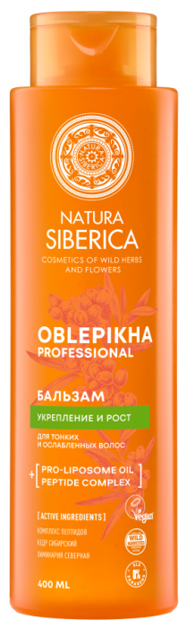 Oblepikha Professional Облепиховый бальзам Укрепление и рост для тонких и ослабленных волос 400 мл