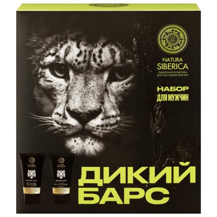 Набор Men Дикий Барс Гель для душа 150мл,  шампунь 150мл 150/150 мл