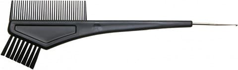 Кисть для окрашивания + расческа + крючок черная T-1156