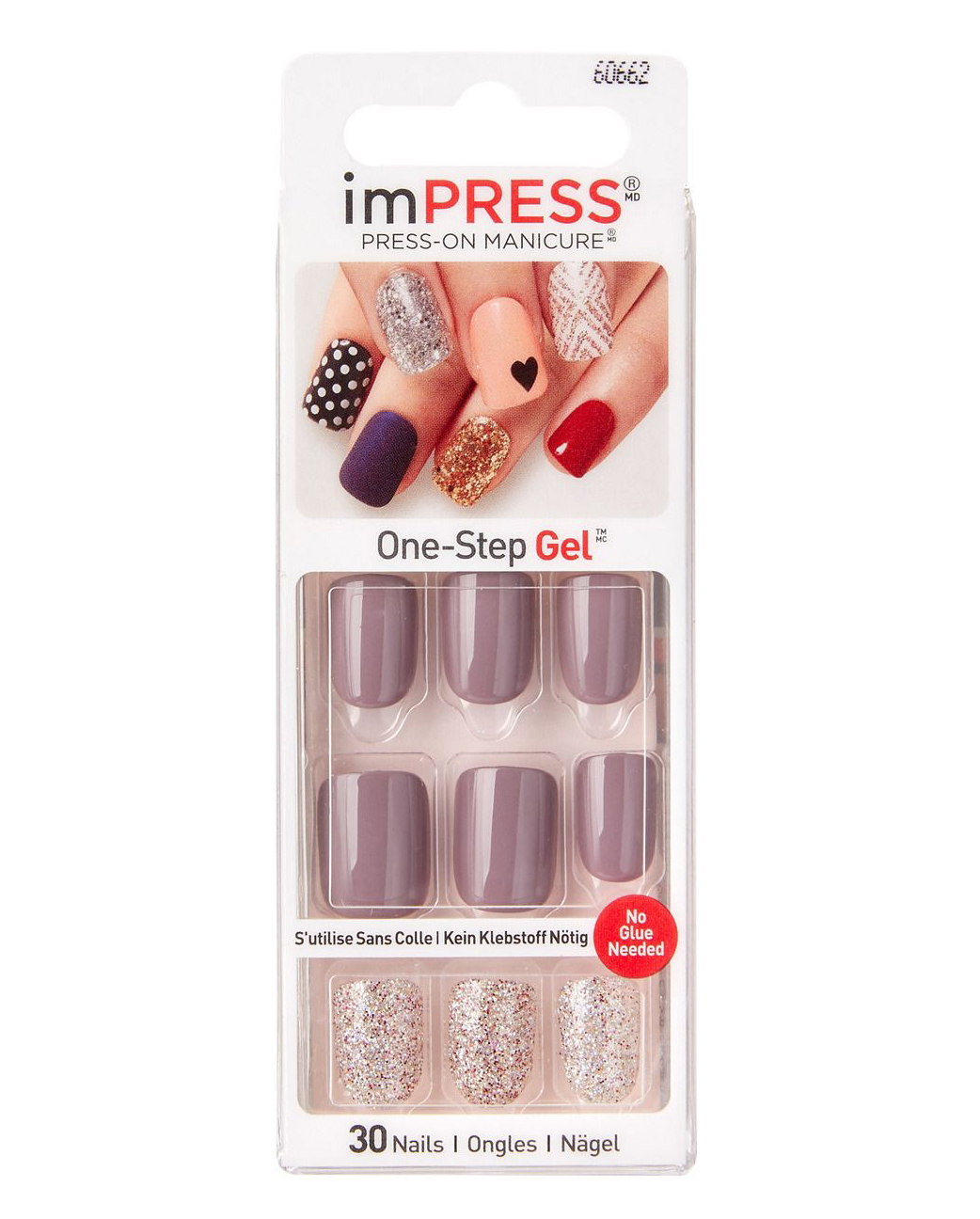 BROADWAY IMPRESS PRESS-ON MANICURE Твердый лак Поздняя Осень (короткая длина) BIPD300