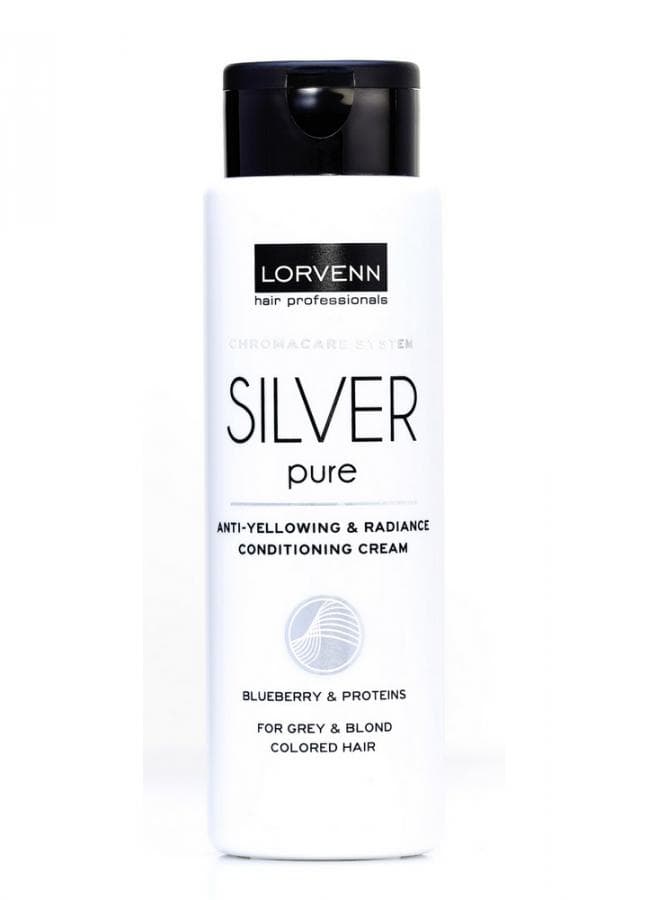 SILVER PURE Нейтрализующий крем-кондиционер для седых блондинистых окрашенных или осветленных волос 300 мл