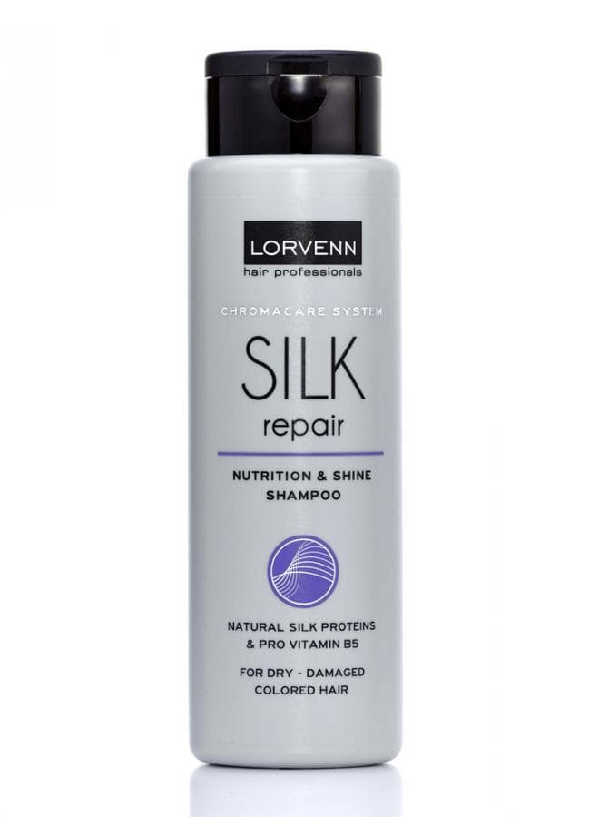 SILK REPAIR Реструктурирующий шампунь с протеинами шелка для сухих поврежденных окрашенных волос 300 мл