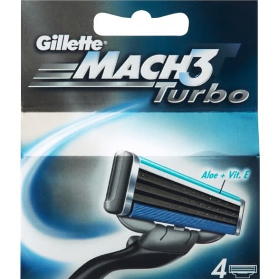 MACH3 TURBO Сменные кассеты 4 шт