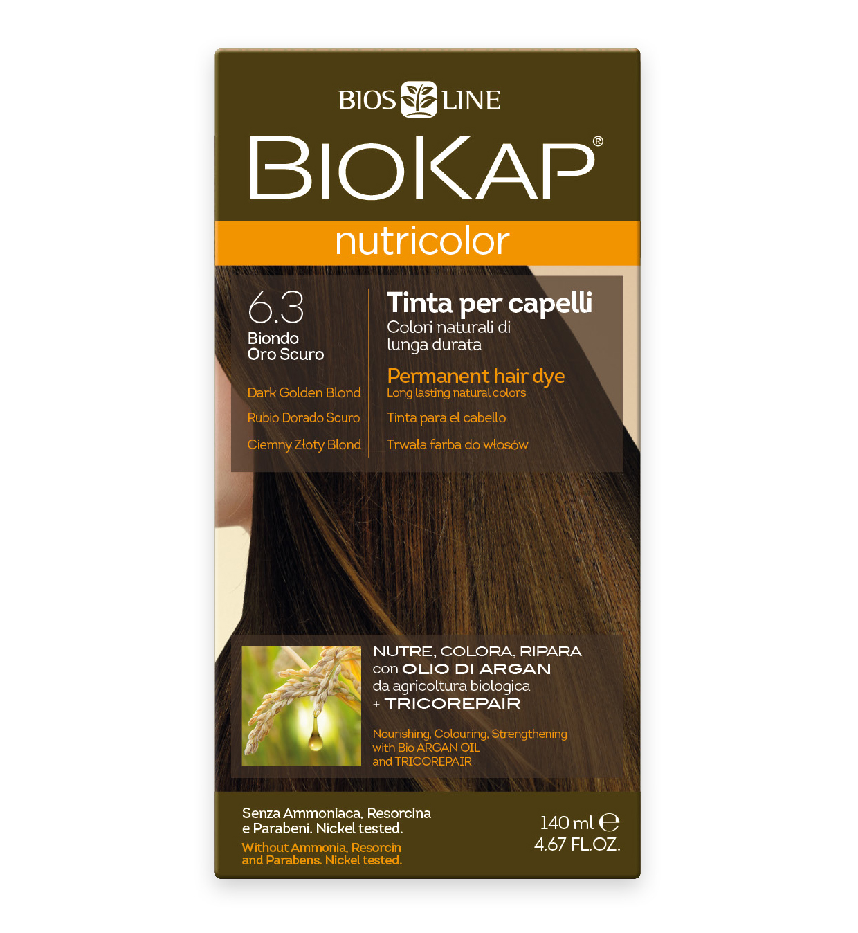 

Nutricolor Краска Для Волос № 6.3 Тёмно-Золотистый Блондин 140Мл