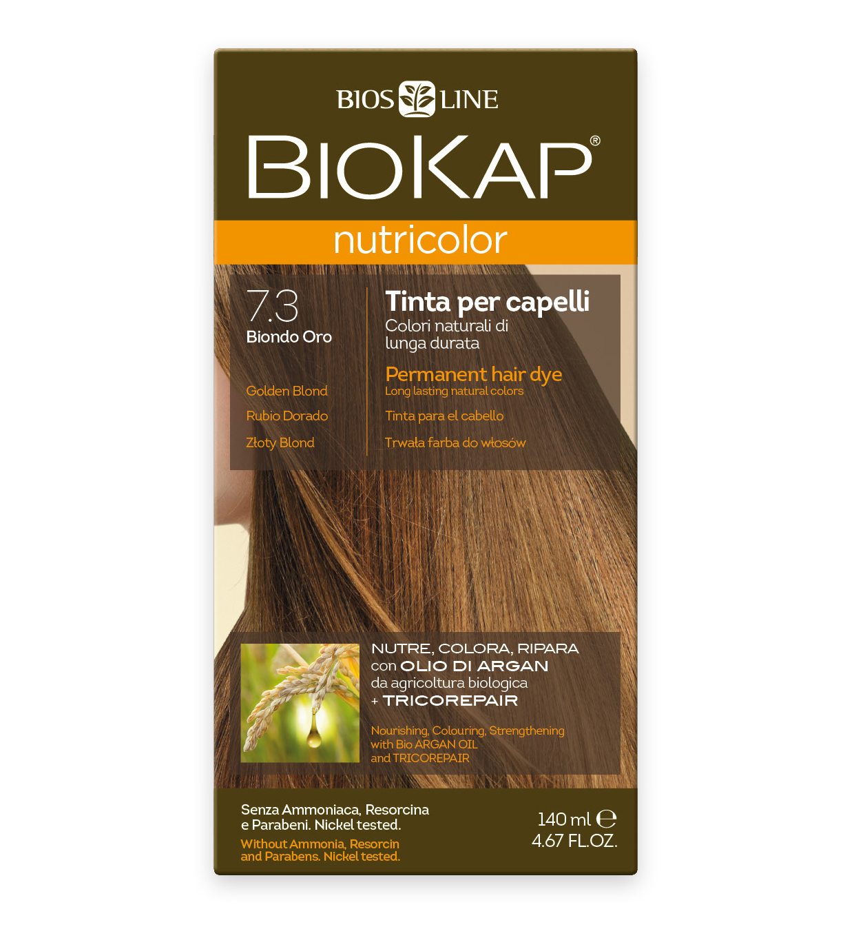 

Nutricolor Краска Для Волос № 7.3 Золотистый Блондин 140Мл