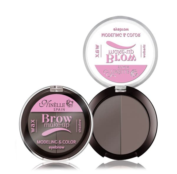 BROW MAKE-UP Палетка (воск+тени) для моделирования бровей № 3