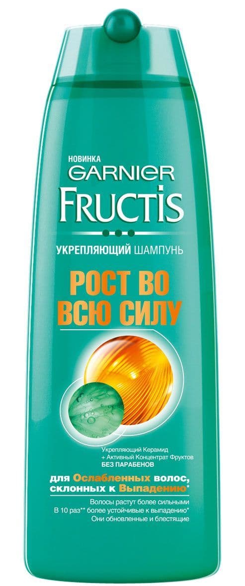FRUCTIS Шампунь Рост Во Всю Силу для ослабленных волос, склонных к выпадению 250 мл