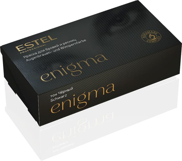 ENIGMA Краска для бровей и ресниц черный 20/20мл