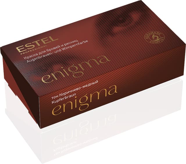 ENIGMA Краска для бровей и ресниц медно-коричневый для блондинок 20/20мл