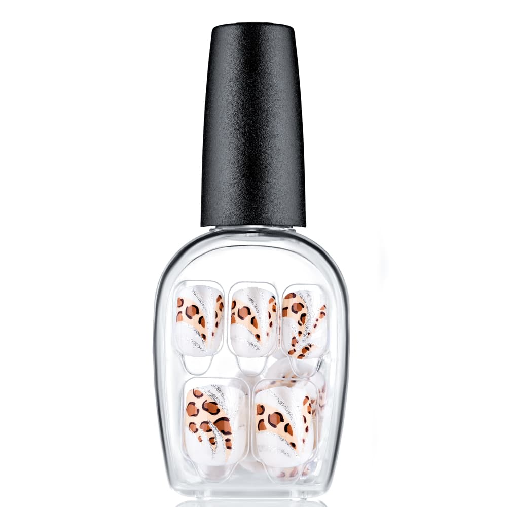 

Broadway Impress Press-On Manicure Твердый Лак Белая Пантера Короткая Длина Bipd 160