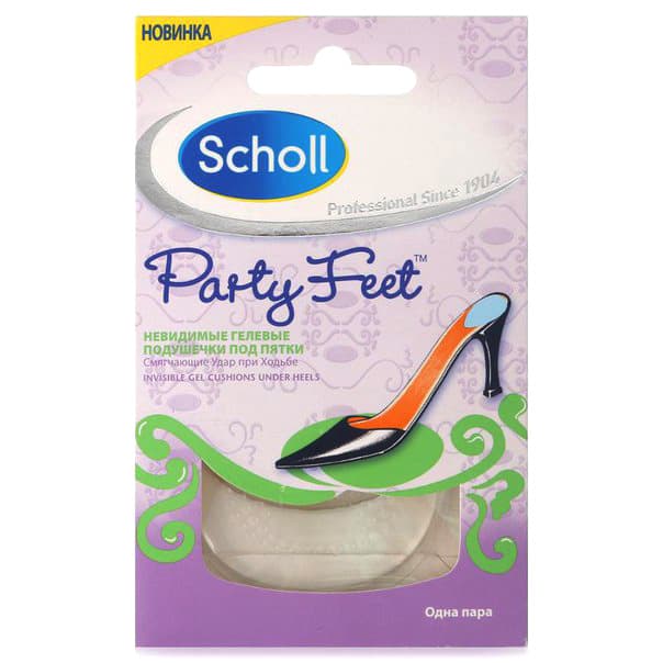 PARTY FEET Невидимые ультратонкие гелевые подушечки под пятки