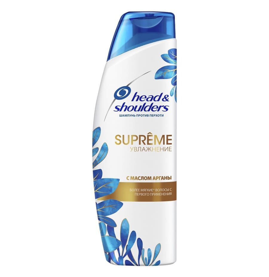 SUPREME УВЛАЖНЕНИЕ Шампунь против перхоти Масло Арганы 300 мл