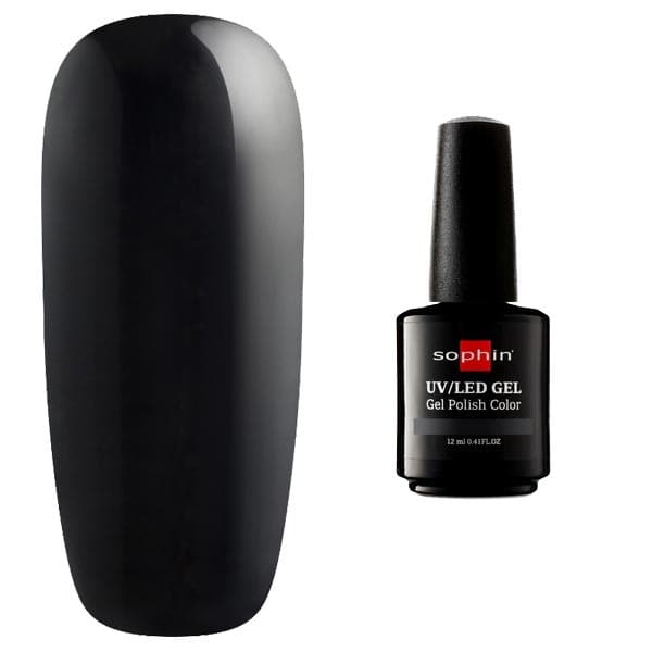 GEL POLISH COLOR UV/LED Гель-лак black vynil 12 мл