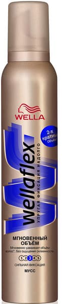 Wellaflex Мусс Для Волос Мгновенный Объем Сильной Фиксации