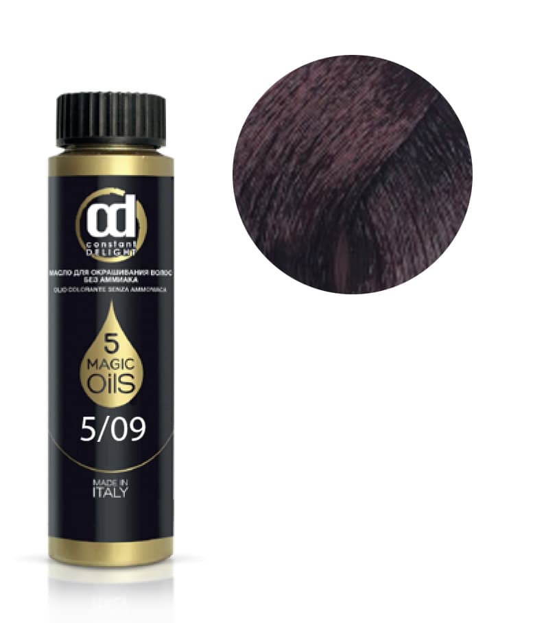5 MAGIC OILS OLIO COLORANTE Масло для волос без аммиака № 5.09 кофе 50 мл