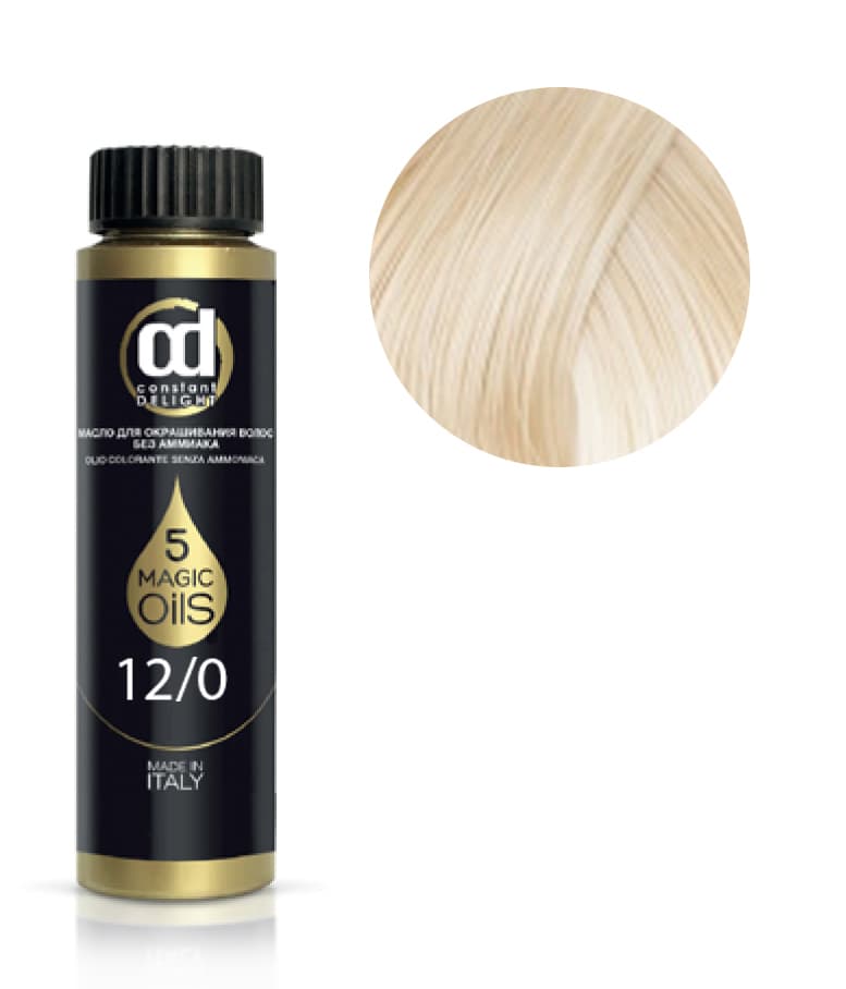 

5 Magic Oils Olio Colorante Масло Для Волос Без Аммиака № 12.0 Специальный Блондин Натуральный 50 Мл
