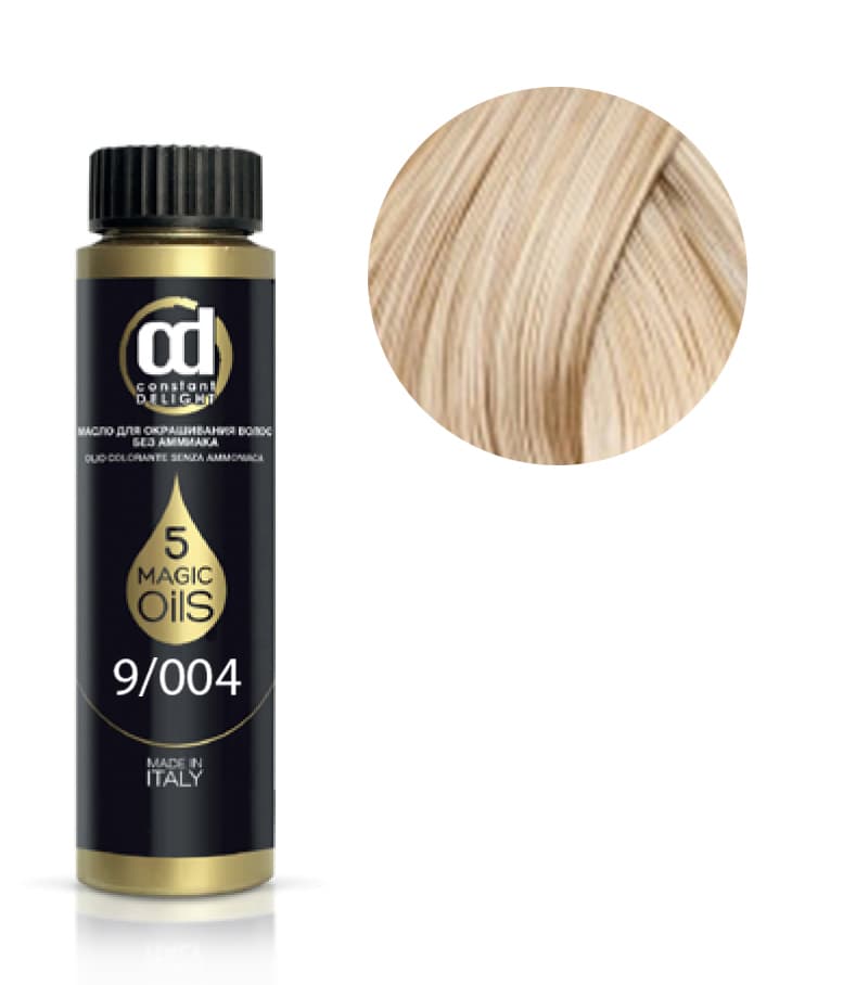5 MAGIC OILS OLIO COLORANTE Масло для волос без аммиака № 9.004 экстра светло-русый натуральный тропический 50 мл