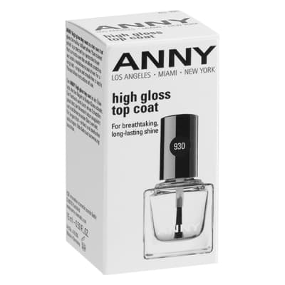 HIGH GLOSS TOP COAT Закрепляющее покрытие для лака Супер блеск 15 мл