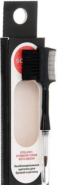 EYELASH EYEBROW COMB WITH BRUSH Щеточка комбинированная 1 шт