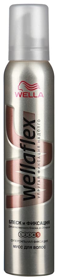 Wellaflex Пена Блеск И Фиксация Суперсильной Фиксации