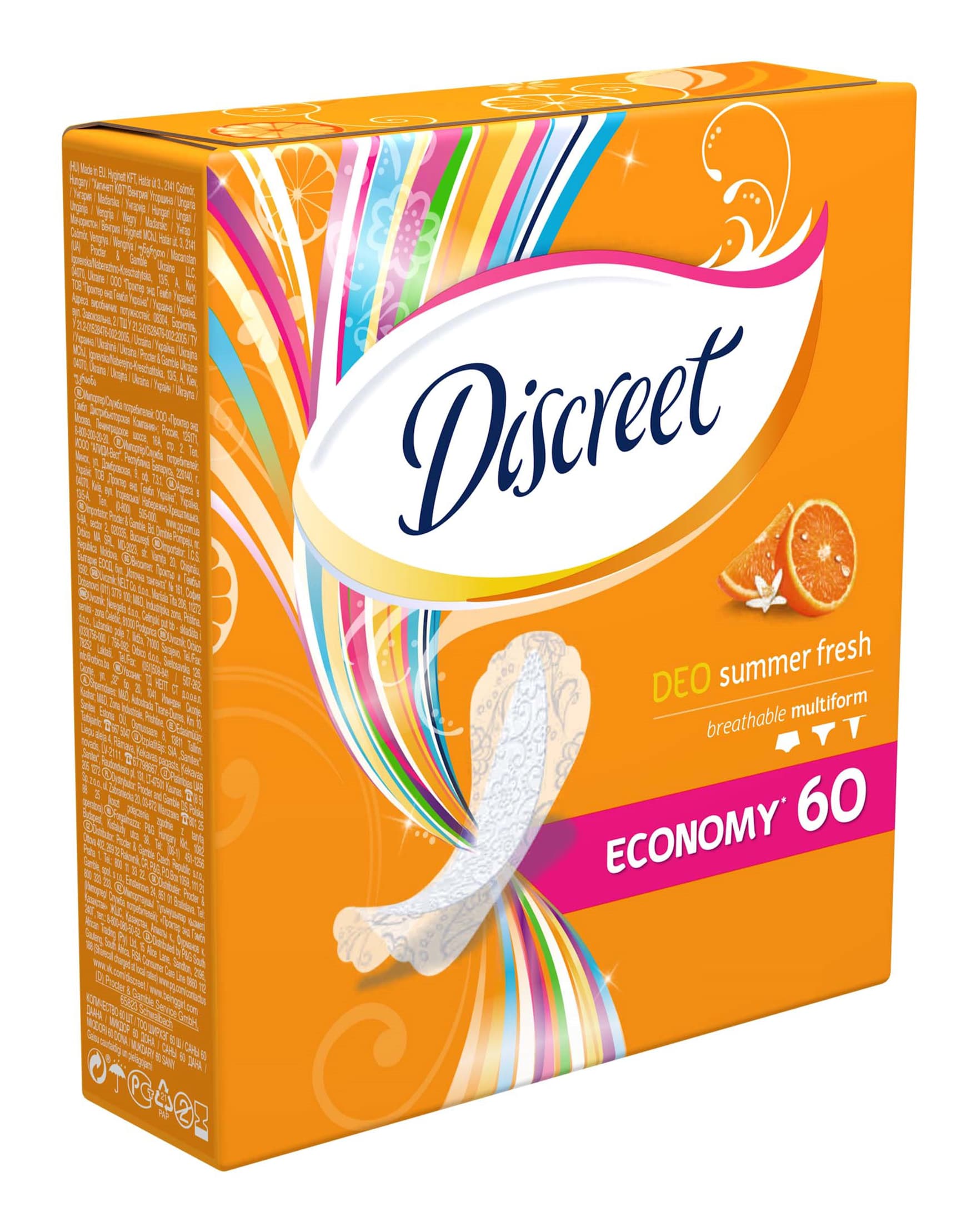 Гигиенические прокладки Deo Летняя Свежесть 60 шт