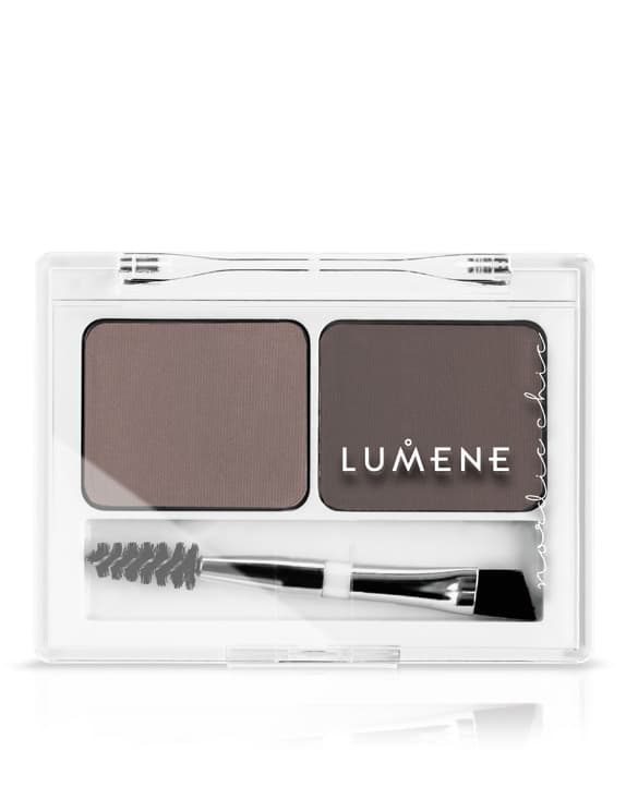 LUMENE Nordic Chic Палетка теней д/макияжа бровей /средний коричневый/ средний коричневый