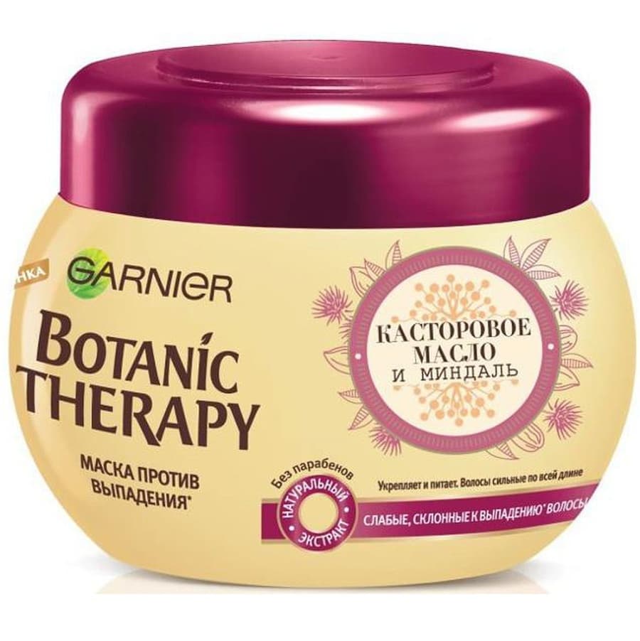 BOTANIC THERAPY &quot;Касторовое масло и миндаль&quot; Маска для волос 300 мл
