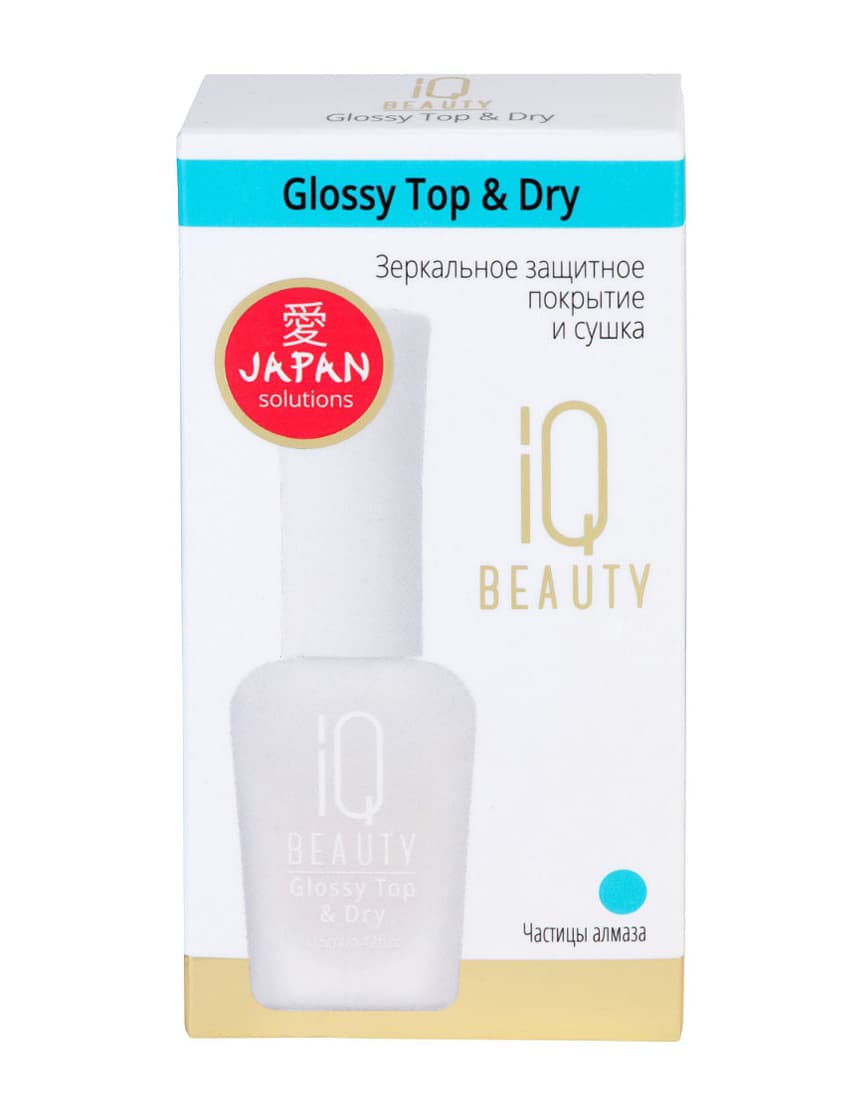 GLOSSY TOP & DRY Зеркальное защитное покрытие и сушка 12,5 мл